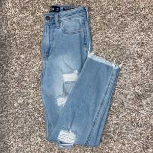 Hollister Light Wash Mom Jeans Size 1